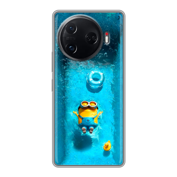 Силиконовый чехол на Tecno Camon 30 Pro 5G с принтом Миньоны Силиконовый чехол на Tecno Camon 30 Pro 5G с принтом Миньоны