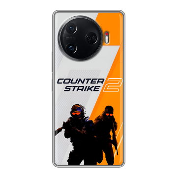 Силиконовый чехол на Tecno Camon 30 Pro 5G с принтом Counter Strike