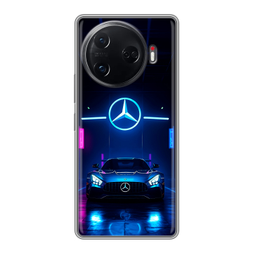 Силиконовый чехол на Tecno Camon 30 Pro 5G с принтом Mercedes Мерседес