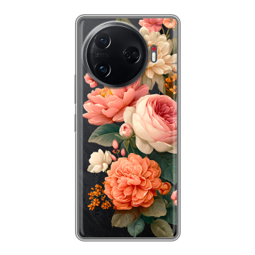 Силиконовый чехол на Tecno Camon 30 Pro 5G с принтом цветы