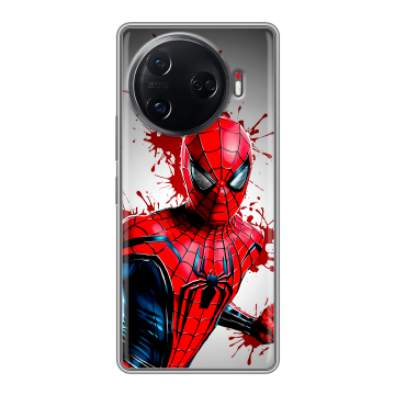 Силиконовый чехол на Tecno Camon 30 Pro 5G с принтом Spiderman Человек паук