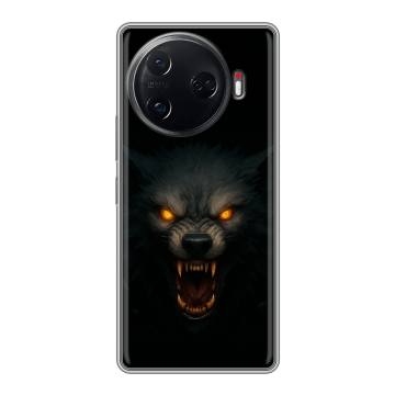 Силиконовый чехол на Tecno Camon 30 Pro 5G с принтом Волк