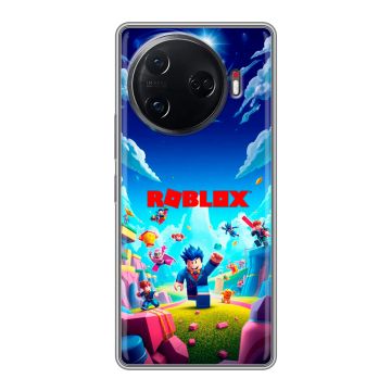 Силиконовый чехол на Tecno Camon 30 Pro 5G с принтом Roblox Роблокс Силиконовый чехол на Tecno Camon 30 Pro 5G с принтом Roblox Роблокс