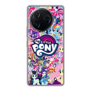 Силиконовый чехол на Tecno Camon 30 Pro 5G с принтом My little pony Дружба чудо