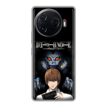 Силиконовый чехол на Tecno Camon 30 Pro 5G с принтом Death note Тетрадь смерти