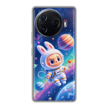 Силиконовый чехол на Tecno Camon 30 Pro 5G с принтом Labubu Лабубу