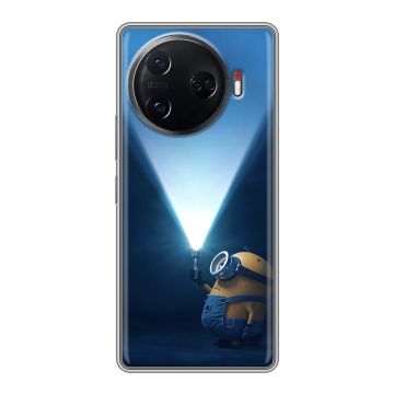 Силиконовый чехол на Tecno Camon 30 Pro 5G с принтом Миньоны
