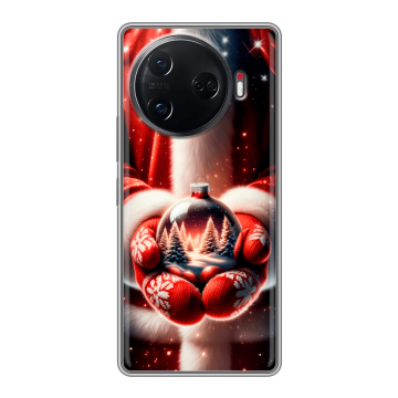 Силиконовый чехол на Tecno Camon 30 Pro 5G с принтом Новый год