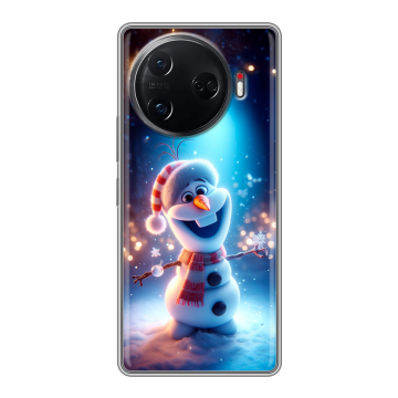 Силиконовый чехол на Tecno Camon 30 Pro 5G с принтом Новый год