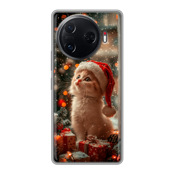 Силиконовый чехол на Tecno Camon 30 Pro 5G с принтом Новый год