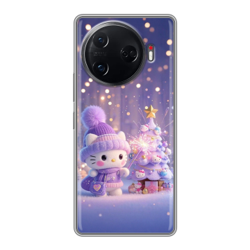 Силиконовый чехол на Tecno Camon 30 Pro 5G с принтом Новый год Силиконовый чехол на Tecno Camon 30 Pro 5G с принтом Новый год