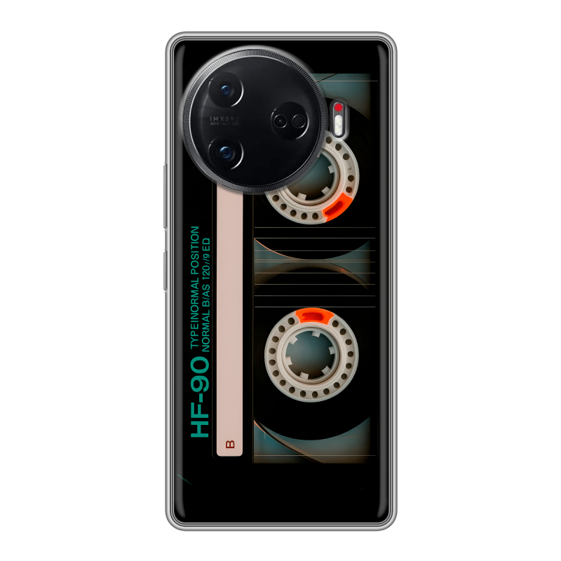 Силиконовый чехол на Tecno Camon 30 Pro 5G с принтом Кассета Силиконовый чехол на Tecno Camon 30 Pro 5G с принтом Кассета