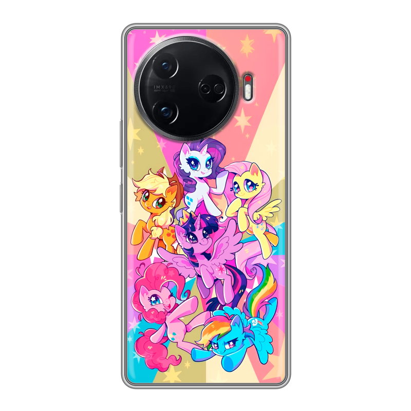 Силиконовый чехол на Tecno Camon 30 Pro 5G с принтом My little pony Дружба чудо Силиконовый чехол на Tecno Camon 30 Pro 5G с принтом My little pony Дружба чудо