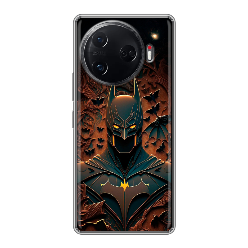 Силиконовый чехол на Tecno Camon 30 Pro 5G с принтом Batman Бэтмен Силиконовый чехол на Tecno Camon 30 Pro 5G с принтом Batman Бэтмен