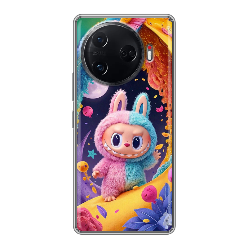 Силиконовый чехол на Tecno Camon 30 Pro 5G с принтом Labubu Лабубу Силиконовый чехол на Tecno Camon 30 Pro 5G с принтом Labubu Лабубу
