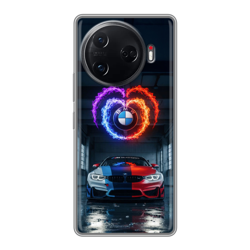 Силиконовый чехол на Tecno Camon 30 Pro 5G с принтом BMW БМВ Силиконовый чехол на Tecno Camon 30 Pro 5G с принтом BMW БМВ