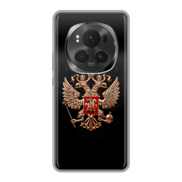 Силиконовый чехол на Honor Magic 6 Pro с принтом Герб России Силиконовый чехол на Honor Magic 6 Pro с принтом Герб России