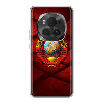 Силиконовый чехол на Honor Magic 6 Pro с принтом Герб СССР Силиконовый чехол на Honor Magic 6 Pro с принтом Герб СССР
