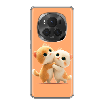 Силиконовый чехол на Honor Magic 6 Pro с принтом Милые котики Силиконовый чехол на Honor Magic 6 Pro с принтом Милые котики