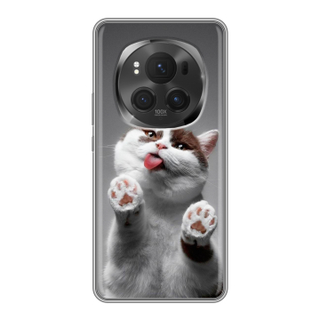 Силиконовый чехол на Honor Magic 6 Pro с принтом Коты Силиконовый чехол на Honor Magic 6 Pro с принтом Коты