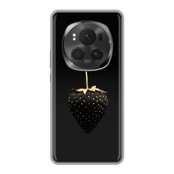 Силиконовый чехол на Honor Magic 6 Pro с принтом Черная клубника Силиконовый чехол на Honor Magic 6 Pro с принтом Черная клубника