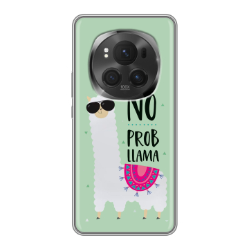 Силиконовый чехол на Honor Magic 6 Pro с принтом Лама Силиконовый чехол на Honor Magic 6 Pro с принтом Лама