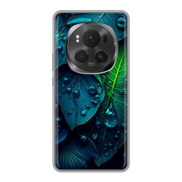 Силиконовый чехол на Honor Magic 6 Pro с принтом Листья Силиконовый чехол на Honor Magic 6 Pro с принтом Листья
