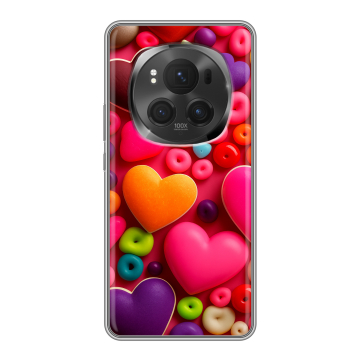 Силиконовый чехол на Honor Magic 6 Pro с принтом Сердечки Силиконовый чехол на Honor Magic 6 Pro с принтом Сердечки