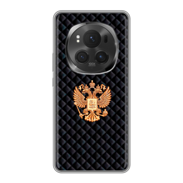 Силиконовый чехол на Honor Magic 6 Pro с принтом Герб России принт