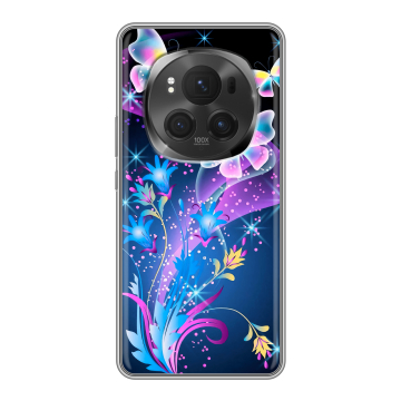 Силиконовый чехол на Honor Magic 6 Pro с принтом Бабочки Силиконовый чехол на Honor Magic 6 Pro с принтом Бабочки