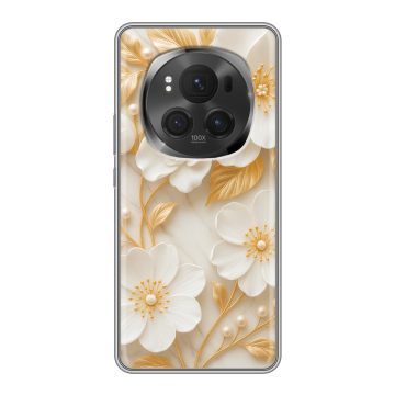 Силиконовый чехол на Honor Magic 6 Pro с принтом Цветы Силиконовый чехол на Honor Magic 6 Pro с принтом Цветы