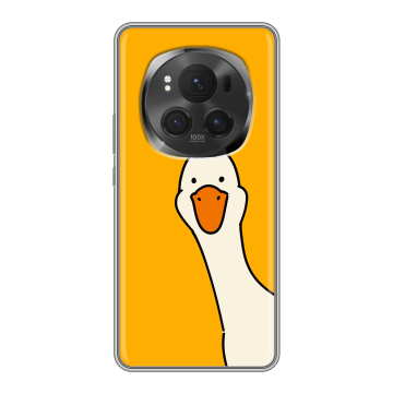 Силиконовый чехол на Honor Magic 6 Pro с принтом Утка Силиконовый чехол на Honor Magic 6 Pro с принтом Утка
