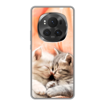Силиконовый чехол на Honor Magic 6 Pro с принтом Котята Силиконовый чехол на Honor Magic 6 Pro с принтом Котята
