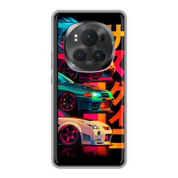 Силиконовый чехол на Honor Magic 6 Pro с принтом Гоночные машины Силиконовый чехол на Honor Magic 6 Pro с принтом Гоночные машины