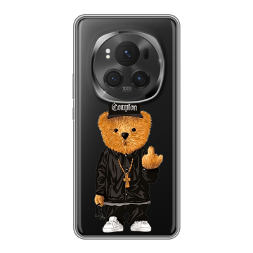 Силиконовый чехол на Honor Magic 6 Pro с принтом Плюшевый медведь