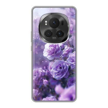 Силиконовый чехол на Honor Magic 6 Pro с принтом Розы цветы Силиконовый чехол на Honor Magic 6 Pro с принтом Розы цветы