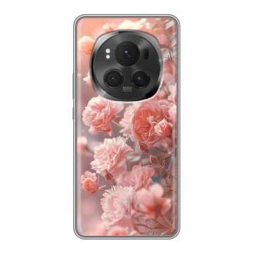 Силиконовый чехол на Honor Magic 6 Pro с принтом Розовые розы