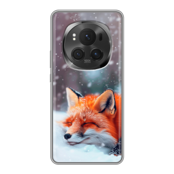 Силиконовый чехол на Honor Magic 6 Pro с принтом лиса Силиконовый чехол на Honor Magic 6 Pro с принтом лиса