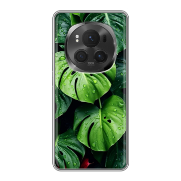 Силиконовый чехол на Honor Magic 6 Pro с принтом Листья Силиконовый чехол на Honor Magic 6 Pro с принтом Листья