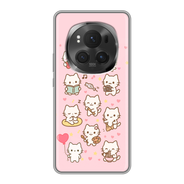 Силиконовый чехол на Honor Magic 6 Pro с принтом Hello Kitty Хелоу Кити Силиконовый чехол на Honor Magic 6 Pro с принтом Hello Kitty Хелоу Кити