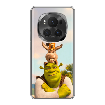 Силиконовый чехол на Honor Magic 6 Pro с принтом Шрек Shrek