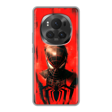 Силиконовый чехол на Honor Magic 6 Pro с принтом человек паук spiderman Силиконовый чехол на Honor Magic 6 Pro с принтом человек паук spiderman