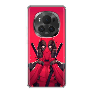 Силиконовый чехол на Honor Magic 6 Pro с принтом Дедпул Deadpool Силиконовый чехол на Honor Magic 6 Pro с принтом Дедпул Deadpool