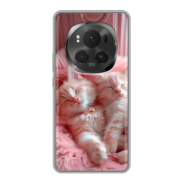 Силиконовый чехол на Honor Magic 6 Pro с принтом котята котики Силиконовый чехол на Honor Magic 6 Pro с принтом котята котики