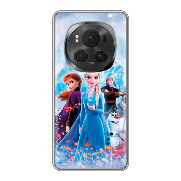 Силиконовый чехол на Honor Magic 6 Pro с принтом Холодное сердце Frozen Силиконовый чехол на Honor Magic 6 Pro с принтом Холодное сердце Frozen