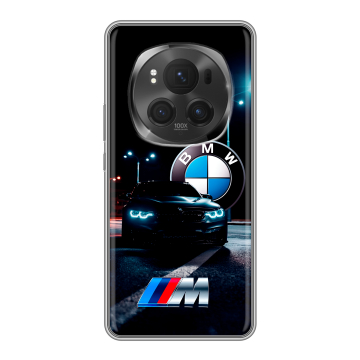 Силиконовый чехол на Honor Magic 6 Pro с принтом БМВ BMW Силиконовый чехол на Honor Magic 6 Pro с принтом БМВ BMW
