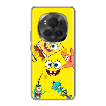 Силиконовый чехол на Honor Magic 6 Pro с принтом Спанч боб Спанчбоб Силиконовый чехол на Honor Magic 6 Pro с принтом Спанч боб Спанчбоб