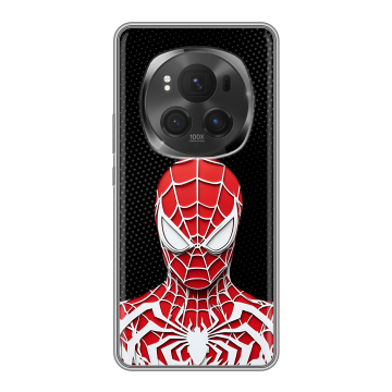 Силиконовый чехол на Honor Magic 6 Pro с принтом человек паук spiderman Силиконовый чехол на Honor Magic 6 Pro с принтом человек паук spiderman
