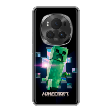 Силиконовый чехол на Honor Magic 6 Pro с принтом Майнкрафт Minecraft Силиконовый чехол на Honor Magic 6 Pro с принтом Майнкрафт Minecraft