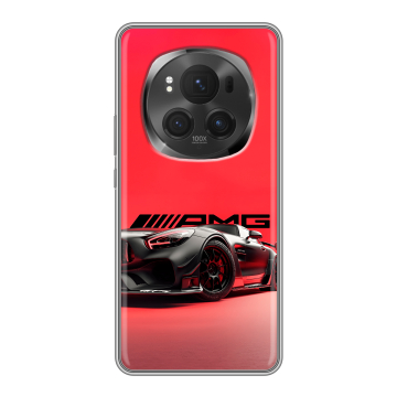 Силиконовый чехол на Honor Magic 6 Pro с принтом Мерседес Mercedes AMG